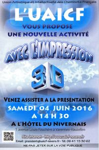 Nouvelle activité à Nevers : l'impression 3D