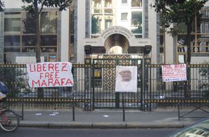 Mobilisation: Asma (Action Solidaire pour Marafa) inonde l'ambassade du Cameroun en France avec des images de Marafa Hamidou Yaya.