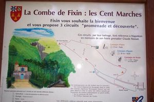 Fixin, combe des cent marches, falaises