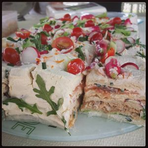 Sandwich Cake - Le gâteau frais de l'apéro