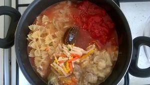 One pot pasta fond de frigo