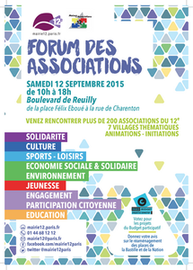 Le forum des Associations du 12e - 12 Septembre 2015