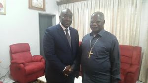 MECKASSOUA ET LE CARDINAL MUSEGO A KINSHASA