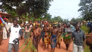 PHOTO DE LA MARCHE DE BAMBARI