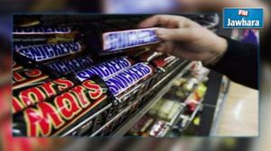 Chocolat tirant "Mars" et Snickers "de 56 pays dont la Tunisie