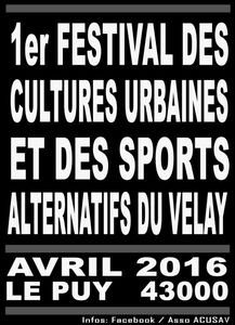 STREET en VELAY du 12 au 17 Avril 2016