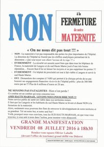 GRANDE MANIFESTATION VENDREDI 8 JUILLET A 18H30