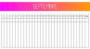 Poutre du Temps - Septembre/Octobre/Novembre