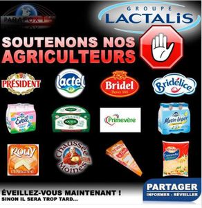 soutenez nos producteurs laitiers consommez c'est voter!