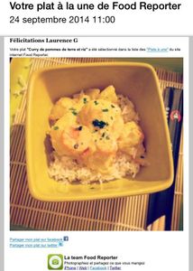 CURRY de pommes de terre