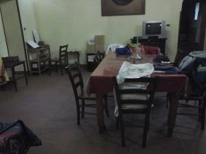 La salle de séjour du refuge