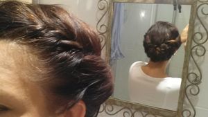 Chignon "headband"... sans headband