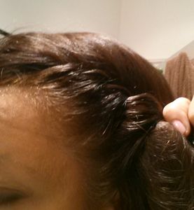 Chignon "headband"... sans headband