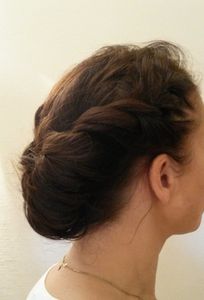 Chignon "headband"... sans headband