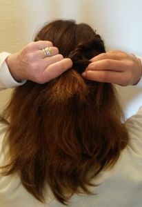 Chignon "headband"... sans headband