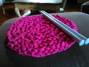 Un drap housse = un tapis de 30 à 35 cm de diamètre