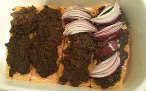 Filets de saumon à la tapenade