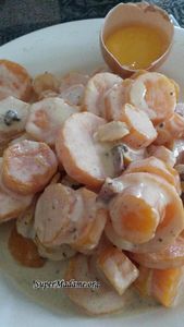 Carottes carbonara