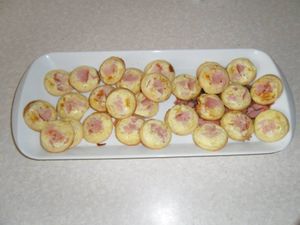 Mini croque quiche