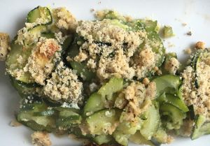 Crumble de courgettes