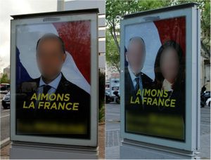 la politique sur panneau publicitaire à Marseille