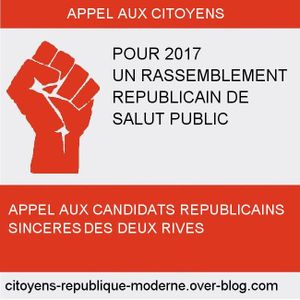 2017 un rassemblement Républicain de Salut Public