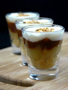 Verrines pommes et caramel