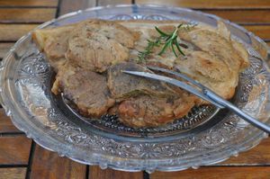Recettes riches en proteines : Rouelle de Porc en cocotte