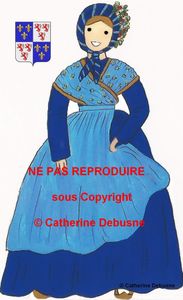 Costumes traditionnels de France en souvenirs