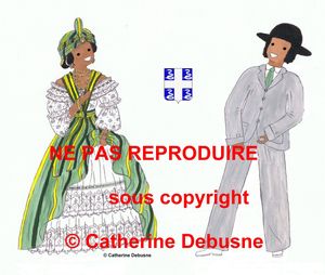 Costumes traditionnels de France en souvenirs