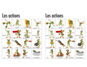 memory verbes action grenouille