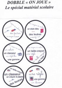 DOBBLE MATERIEL RENTRÉE SCOLAIRE