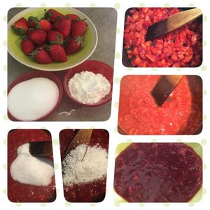 Préparation aux fraises