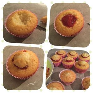 Muffins Coeur de fraise