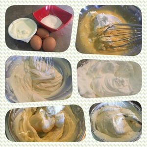 Préparation de la crème au mascarpone