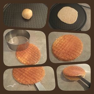 Gaufres fourrées à la crème vanille