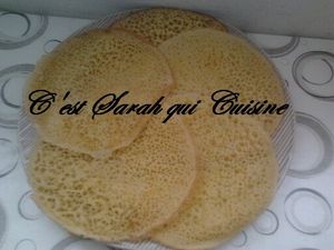 Crêpes marocaines mille trous