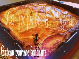 Gateau fondant au pomme