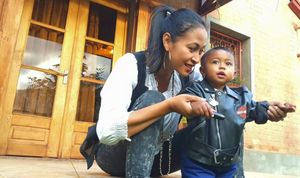 Iary une jemme maman de deux gosses