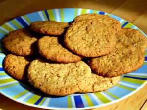 Cookies flocons d'avoine et caramel