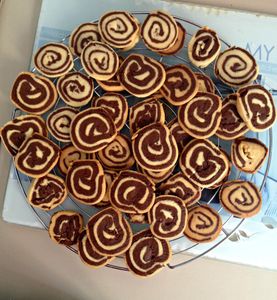 Sablés bicolores vanille et chocolat