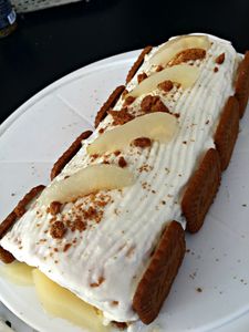 Bûche poires et speculoos...