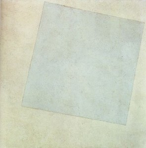 "Carré blanc sur fond blanc" Malevitch.