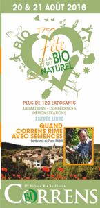 17ème Fête de la Bio et du Naturel de Correns