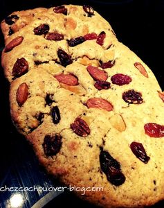 Cookie géant sans beurre aux fruits secs