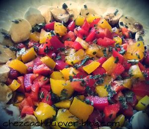 Salade Poivrons - Mozzarella