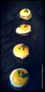  Champignons farcis aux oeufs de cailles