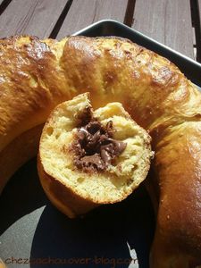 Brioche au fromage blanc 0 % roulée au nutella