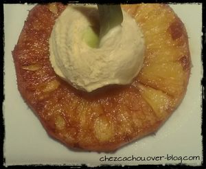 Ananas poêlé au rhum