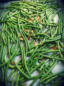 Haricots verts au four